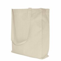 Baumwolltasche mit langen Griffen  135 gm  38 x 42 x 10 cm