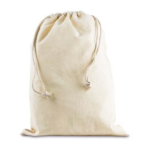 Baumwollbeutel mit doppeltem Kordelzug - 145 g/m² - 33 x 42 cm
