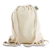 Baumwoll-Turnbeutel mit Tragekordeln - 140 gm - 28 x 35 cm