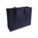 Non-Woven-Tasche mit langen Griffen - 100 g/m² - 50 x 12 x 40 cm in navyblau