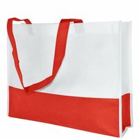 NonWovenTasche mit langen Griffen  80 gm  38 x 29 x 10 cm