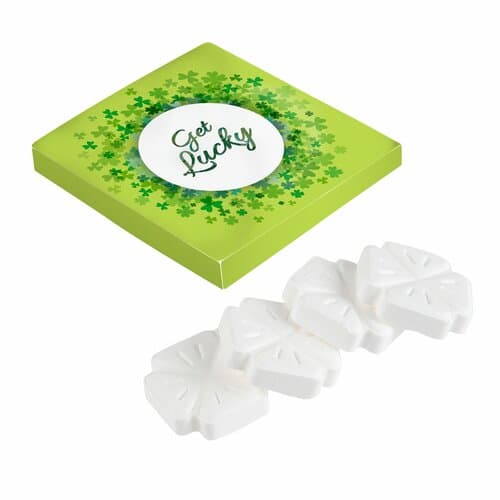 Dose mit 4 Kleeblatt-Pfefferminz