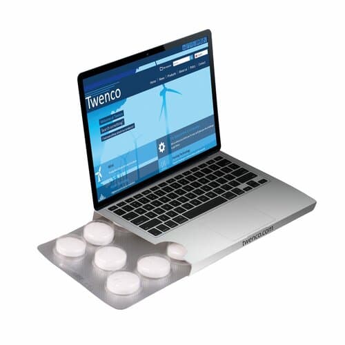 Schachtel mit Klappe und Blister mit 10 Compli'mints