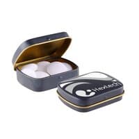 matt dunkelblau / gold