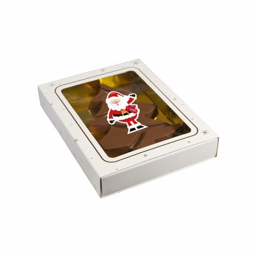 Schachtel mit Schoko-Weihnachtsbaum