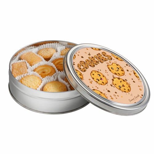 Runde Dose Keks-Mix