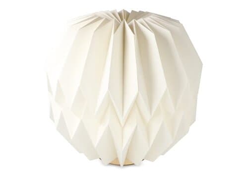 Coollux faltbare, von Origami inspirierte Papier-LED-Lampe Luna 25cm