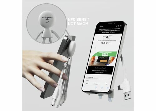 2099 | Xoopar Mr. Bio Smart Charging cable with NFC