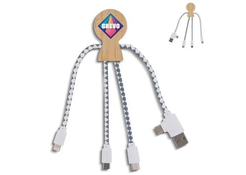 Xoopar Mr. Bio Bamboo Charging Cable