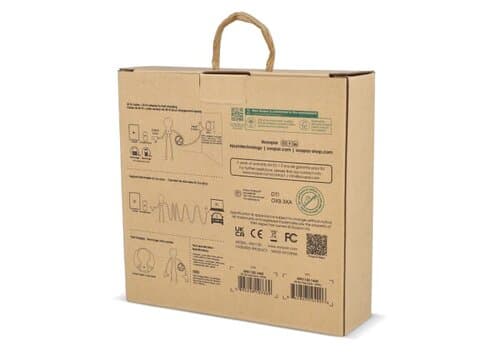 2090 - Xoopar Mr. Bio Langes Ladekabel + UK Stecker Adapter