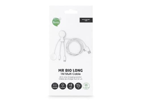Xoopar Mr. Bio Long Multi-Kabel für Apple/Samsung Watch 1 Meter