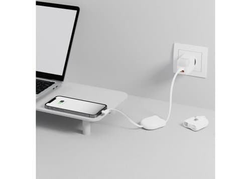 Xoopar ICE-R Einziehbares USB-C- und Lightning-Kabel 60 W 1 Meter