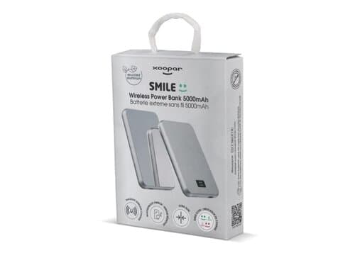 Xoopar Smile Wireless Mirror Powerbank Kompatibel mit MagSafe 5000 mAh
