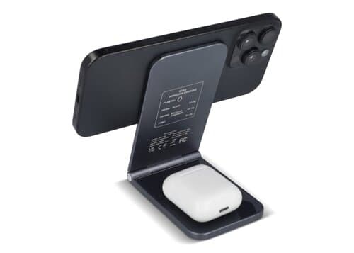 2255 -Xoopar Zero 2 in 1 Drahtloses Ladegerät Kompatibel mit MagSafe