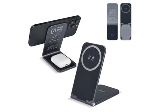 2255 -Xoopar Zero 2 in 1 Drahtloses Ladegerät Kompatibel mit MagSafe