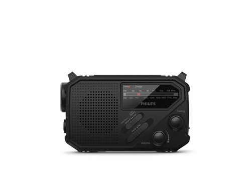 Philips TAR1609 Notfallradio mit analogem FM/AM-Tuner und Taschenlampe