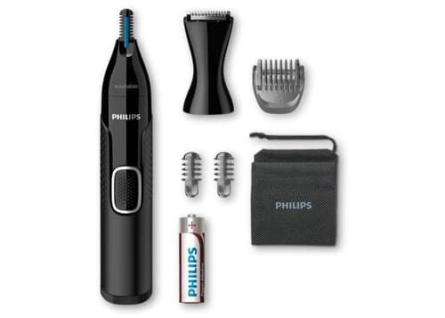 NT5650|Philips Nasen-, Ohren- und Augenbrauentrimmer mit 5 Zubehörteilen