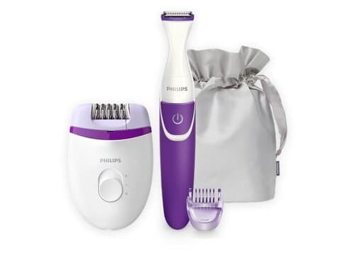BRP505|Philips Satinelle Kompakt-Epilierer mit Kabel &amp; kabellosem Bikini-Trimmer
