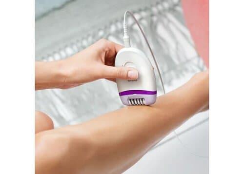 BRP505|Philips Satinelle Kompakt-Epilierer mit Kabel &amp; kabellosem Bikini-Trimmer
