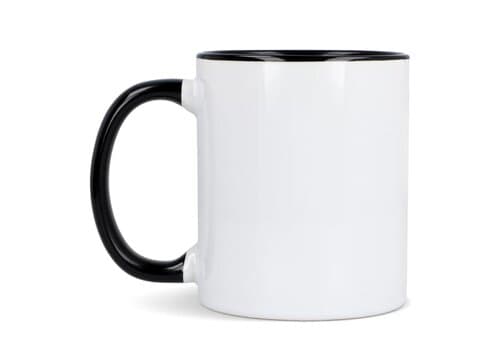 Oslo Sublimationsbecher  farbig innen &amp; Griff 300ml