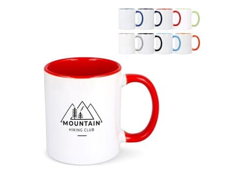 Oslo Sublimationsbecher  farbig innen &amp; Griff 300ml