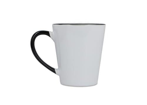 Melbourne Sublimationsbecher farbiger Rand &amp; Henkel 300ml