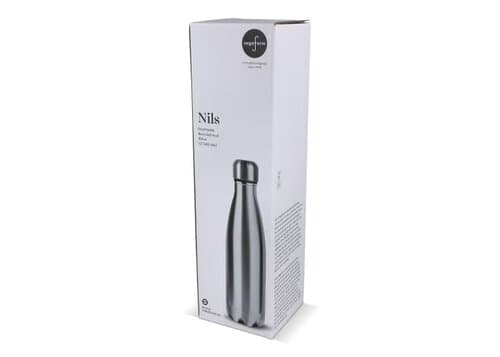 Sagaform Nils Stahlflasche Chrom 500 ml