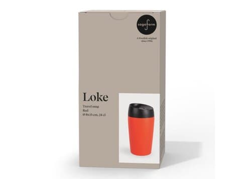 Sagaform Loke Reisebecher mit gummierter Oberfläche 240ml