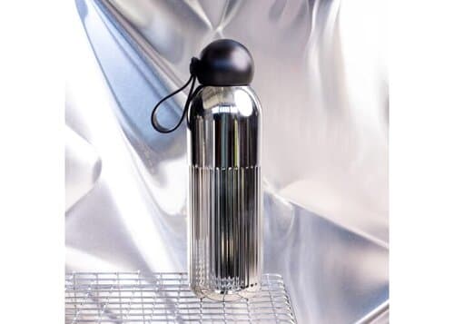 Sagaform Tekla Stahlisolierflasche Chrom (recycelt) 500 ml