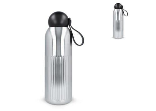 Sagaform Tekla Stahlisolierflasche Chrom (recycelt) 500 ml