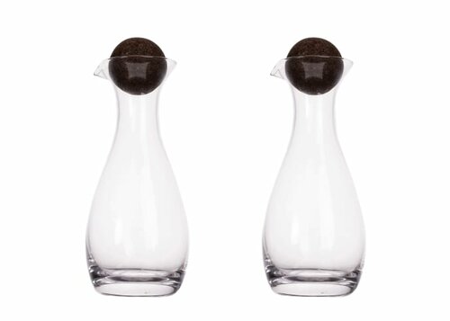 Sagaform Nature Öl-/Essigkaraffen mit Korkstopfen 2-tlg. 300ml