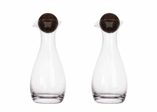 Sagaform Nature Öl-/Essigkaraffen mit Korkstopfen 2-tlg. 300ml