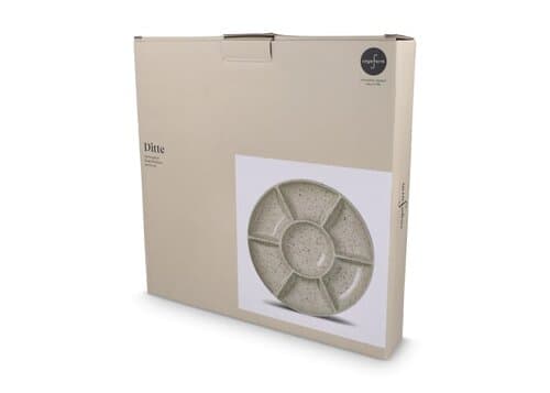 Sagaform Ditte Keramik-Servierplatte rund 26 cm