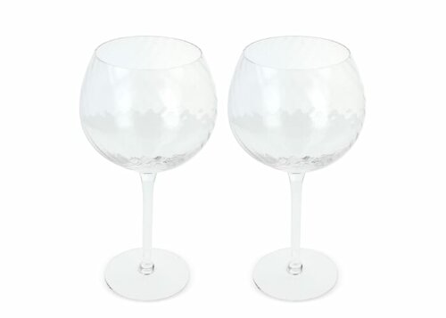 Byon Opacity 2er-Set Weingläser mit stilvollem Glasmuster 470ml