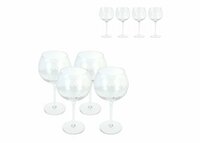 Byon Opacity 4erSet Weingläser mit stilvollem Glasmuster 470ml