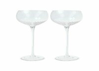 Byon Opacity 2er-Set Sektgläser mit stilvollem Glasmuster 300ml