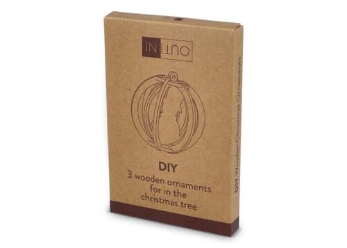 InSideOut Weihnachtsschmuck aus Holz 3er-Set