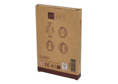 InSideOut Weihnachtsschmuck aus Holz 3er-Set