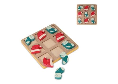 InSideOut Weihnachts-Tic-Tac-Toe aus Holz