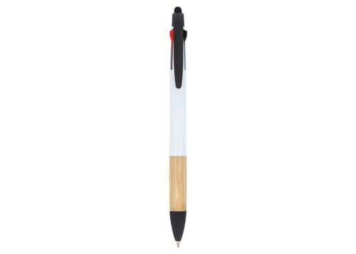3-Farben-Stift mit Bambusgriff