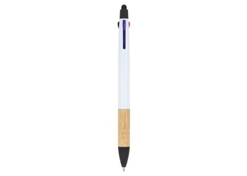 3-Farben-Stift mit Bambusgriff