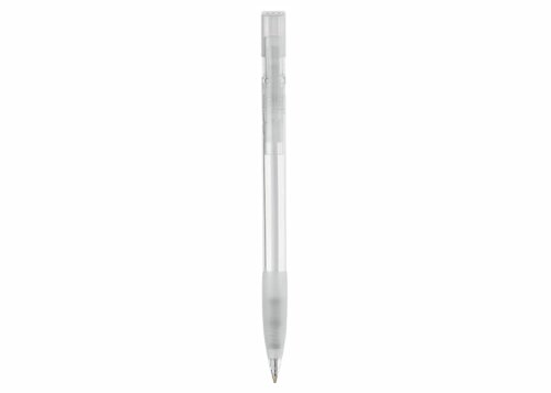 Kugelschreiber Nash Transparent mit Gummigriff