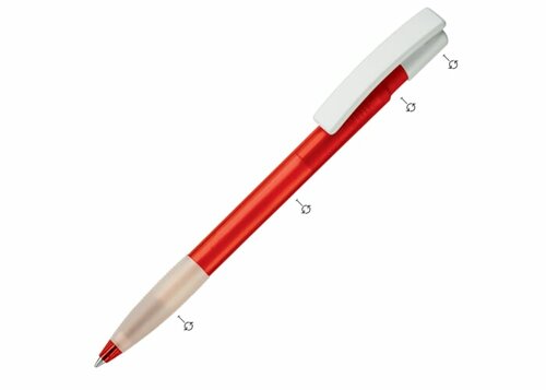 Kugelschreiber Nash Combi mit Gummigriff