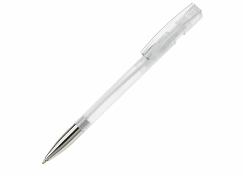 Kugelschreiber Nash Transparent mit Metallspitze