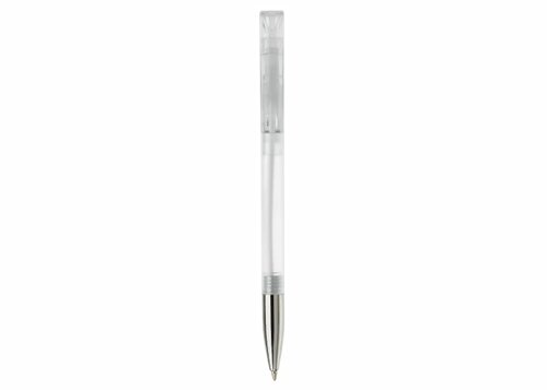 Kugelschreiber Nash Transparent mit Metallspitze