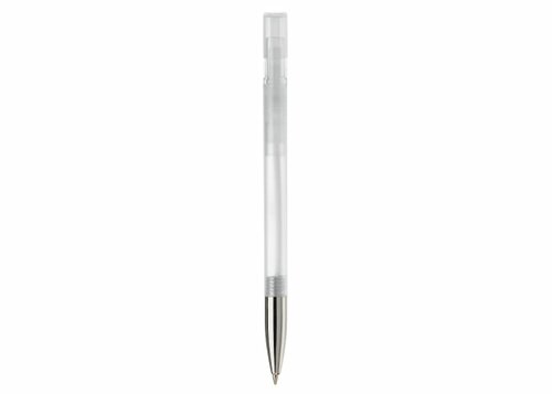 Kugelschreiber Nash Transparent mit Metallspitze