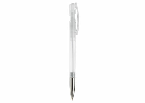 Kugelschreiber Nash Transparent mit Metallspitze