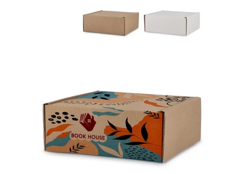Individuell gestalteter Geschenkkarton 24.3 x 24.3 x 9.9 cm