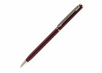 Metallkugelschreiber Slim mit Gold Applikation