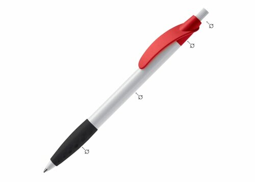 Kugelschreiber Cosmo Combi mit Gummigriff